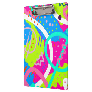 Funky kleurrijke Pop kunst Klembord