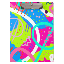 Funky kleurrijke Pop kunst Klembord