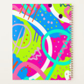 Funky kleurrijke Pop kunst Planner (Achterkant)