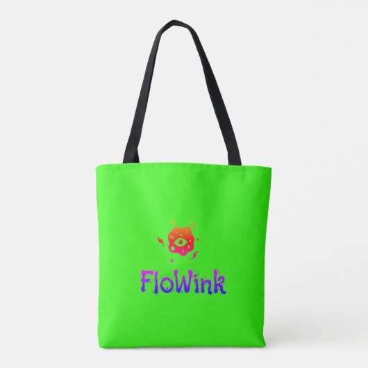 Funky kleurrijke spiraal tote bag (Achterkant)