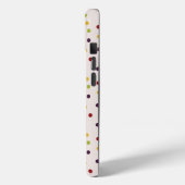 Funky Kleurrijke Stippenpatroon Monogram Case-Mate iPhone Case (Achterkant / Links)