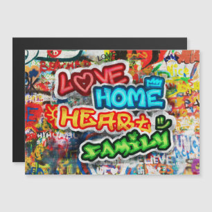 Funky Kleurrijke Streetart Graffiti Liefde Thuis H