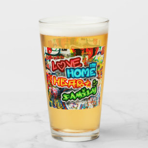 Funky Kleurrijke Streetart Graffiti Liefde Thuis H Glas