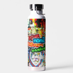 Funky Kleurrijke Streetart Graffiti Liefde Thuis H Waterfles