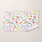 Funky Kleurrijke Waterverf Bloemenpatroon Bad Handdoek (Handdoek)