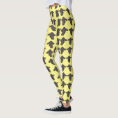Funky Koe Koeien Hoofden Leggings (Links)