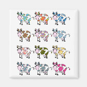 Funky koeien magneet (Voorkant)