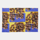 Funky Koffie Liefhebber Bonen Textuur Theedoek (Horizontaal)