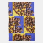 Funky Koffie Liefhebber Bonen Textuur Theedoek (Verticaal)