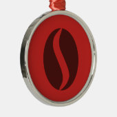 Funky koffieboon metalen ornament (Rechts)