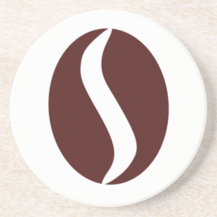 Funky koffieboon zandsteen onderzetter