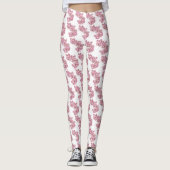 Funky Kudu-leliebloemenprint Leggings (Voorkant)