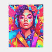 Funky Lady digitale kunstwerken Fleece Deken (Voorkant)