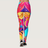 Funky Lady digitale kunstwerken Leggings (Achterkant)