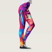 Funky Lady digitale kunstwerken Leggings (Rechts)