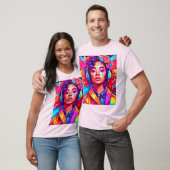 Funky Lady digitale kunstwerken T-shirt (Unisex)