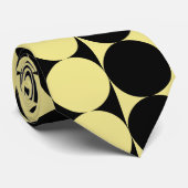 Funky Large Khaki en Black Stippen Necktie Stropdas (Opgerold)