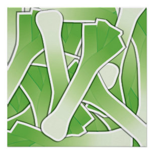 Funky leek perfect poster