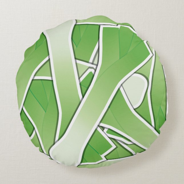 Funky leek rond kussen (Achterkant)