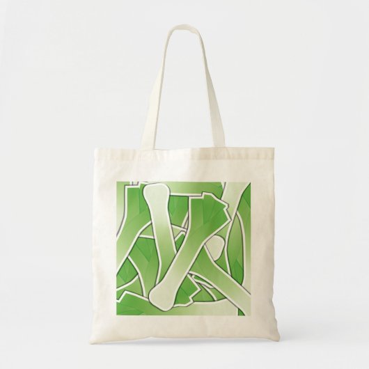 Funky leek tote bag (Voorkant)