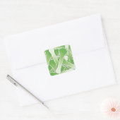 Funky leek vierkante sticker (Envelop)