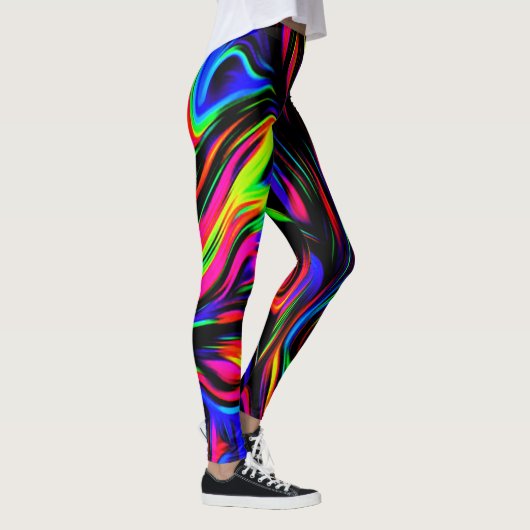Funky Leggings Multicolor Black en Neon (Rechts)