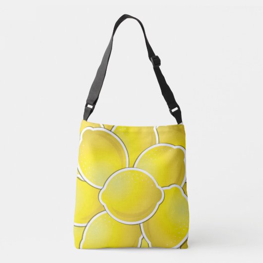 Funky lemon crossbody tas (Achterkant)