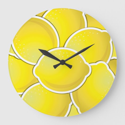 Funky lemon grote klok (Voorkant)