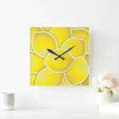 Funky lemon vierkante klok (Huis)