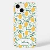 Funky Lemons en Leaves Chic Case-Mate iPhone Case (Achterkant)