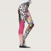 Funky Leopard en Floral leggings (Rechts)