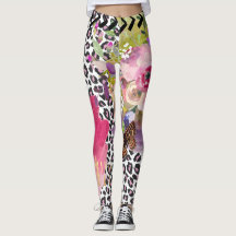 Funky Leopard en Floral leggings