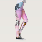 Funky Leopard en Floral leggings (Rechts)