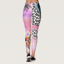 Funky Leopard en Floral leggings