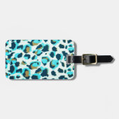 Funky Leopard Pattern Animal Zoo Art Animal Art Bagagelabel (Voorkant horizontaal)