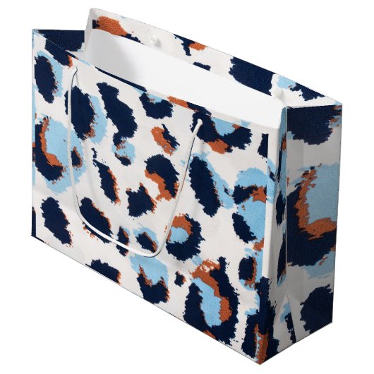 Funky Leopard Pattern Animal Zoo Art Animal Art Groot Cadeauzakje (Voorkant Gekanteld)