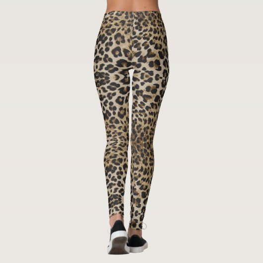 Funky Leopard Print Leggings (Achterkant)