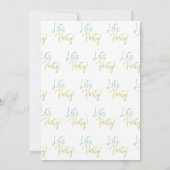 Funky Let's Party Casual Reception Elopement Kaart (Achterkant)