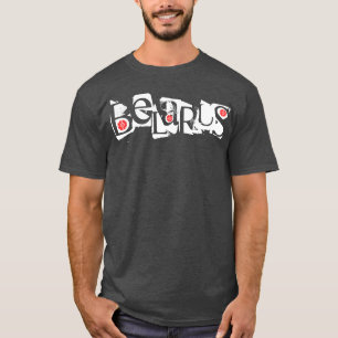 Funky Letters Б Wit-Rusland а р с T-shirt T-Shirt