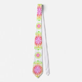 Funky leuke chakra floral boho design stropdas (Voorkant)