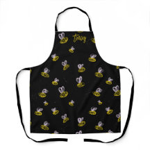 Funky leuke hommels op zwart