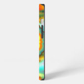 Funky, Levendig Regenboog Monogram iPhone Hoesje (Linkerkant)