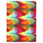 Funky, Levendig Regenboog Monogram Klembord (Achterkant)