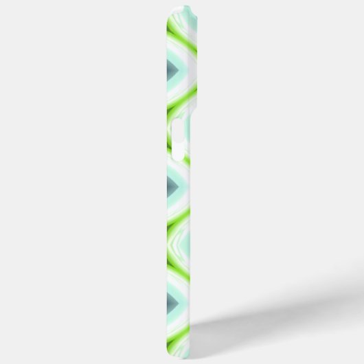 Funky Lime Green Aqua Turquoise Squares Art Mosaic Case-Mate iPhone Case (Achterkant / Rechts)