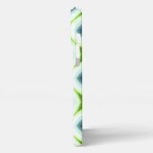 Funky Lime Green Aqua Turquoise Squares Art Mosaic iPhone Hoesje (Linkerkant)