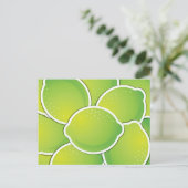 Funky limoen briefkaart (Staand voorkant)