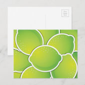 Funky limoen briefkaart (Voorkant / Achterkant)