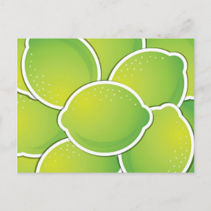 Funky limoen briefkaart