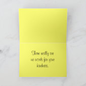 Funky Liquid Wave Abstracte Kunst op maat Bedankkaart (Binnen)