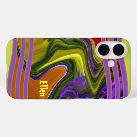 Funky Liquid Wave Case-Mate iPhone Case (Achterkant (horizontaal))